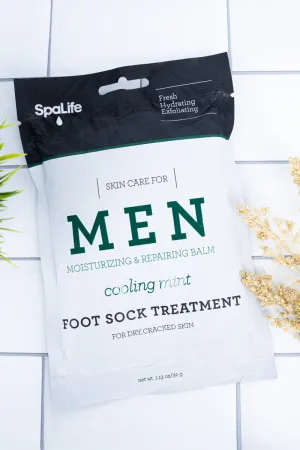 1 Pair Men's Cooling Mint Foot Sock Treatment