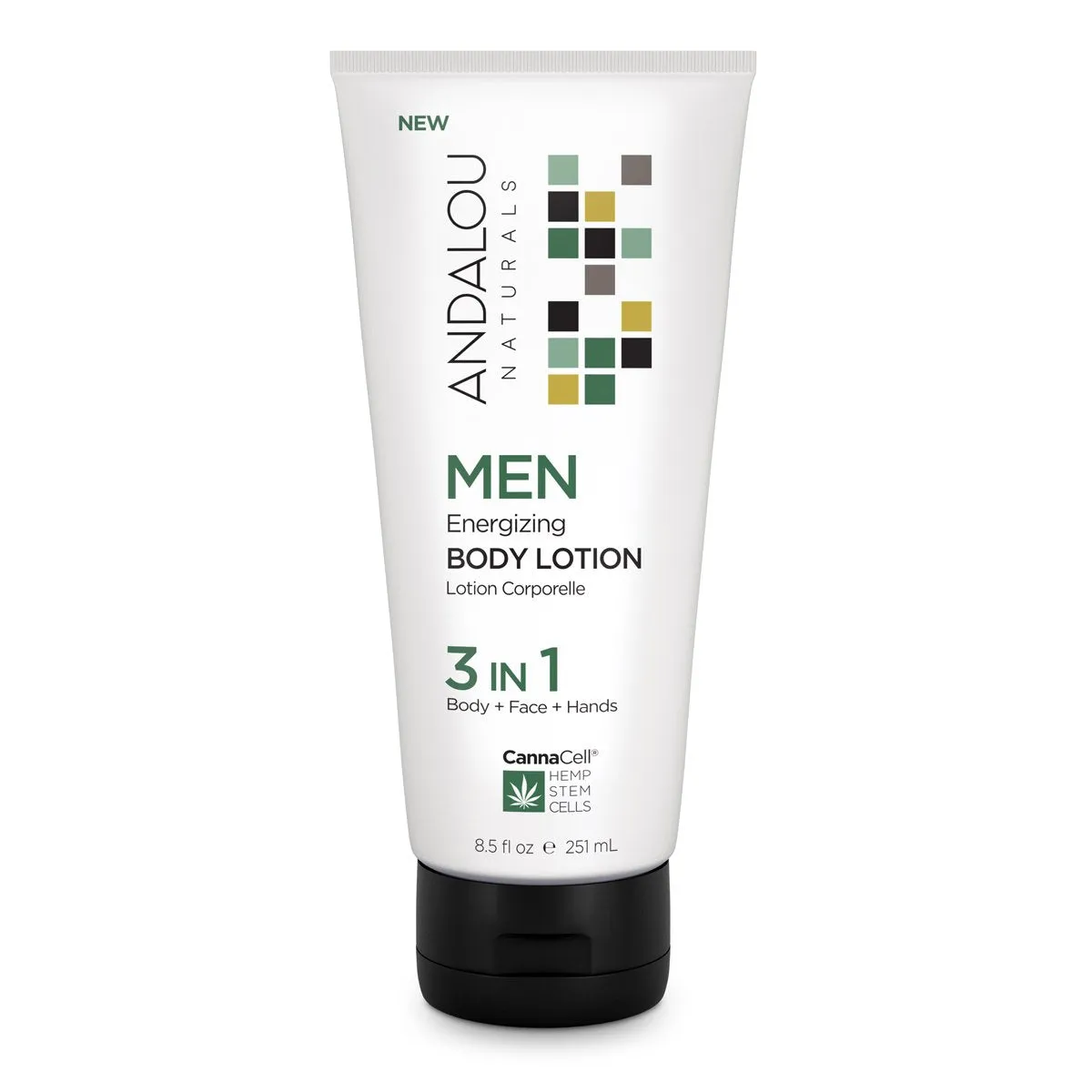 Andalou Naturals MEN Energizing Body Lotion 3 IN 1 (251ml)