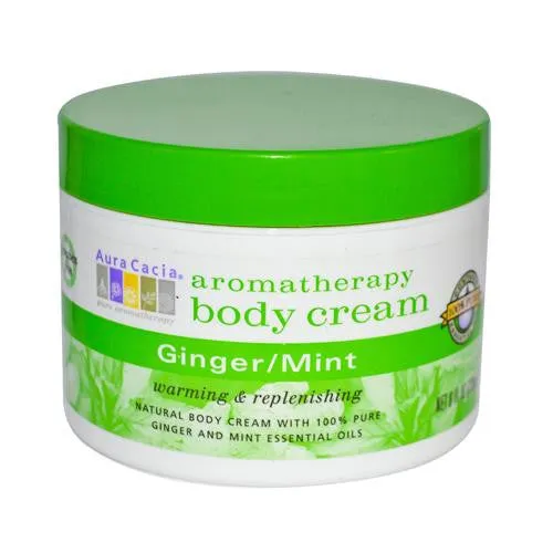 Aura Cacia Body Cream Ginger-mint - 8 Fl Oz