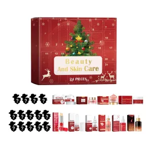 Beauty and Skin Care Advent Calendar 2024, Christmas Moisturizing and Hydrating 24 Set, Christmas Gifts Skincare Sets for Teen Girls and Women, Christmas Surprise Gift Box for Women