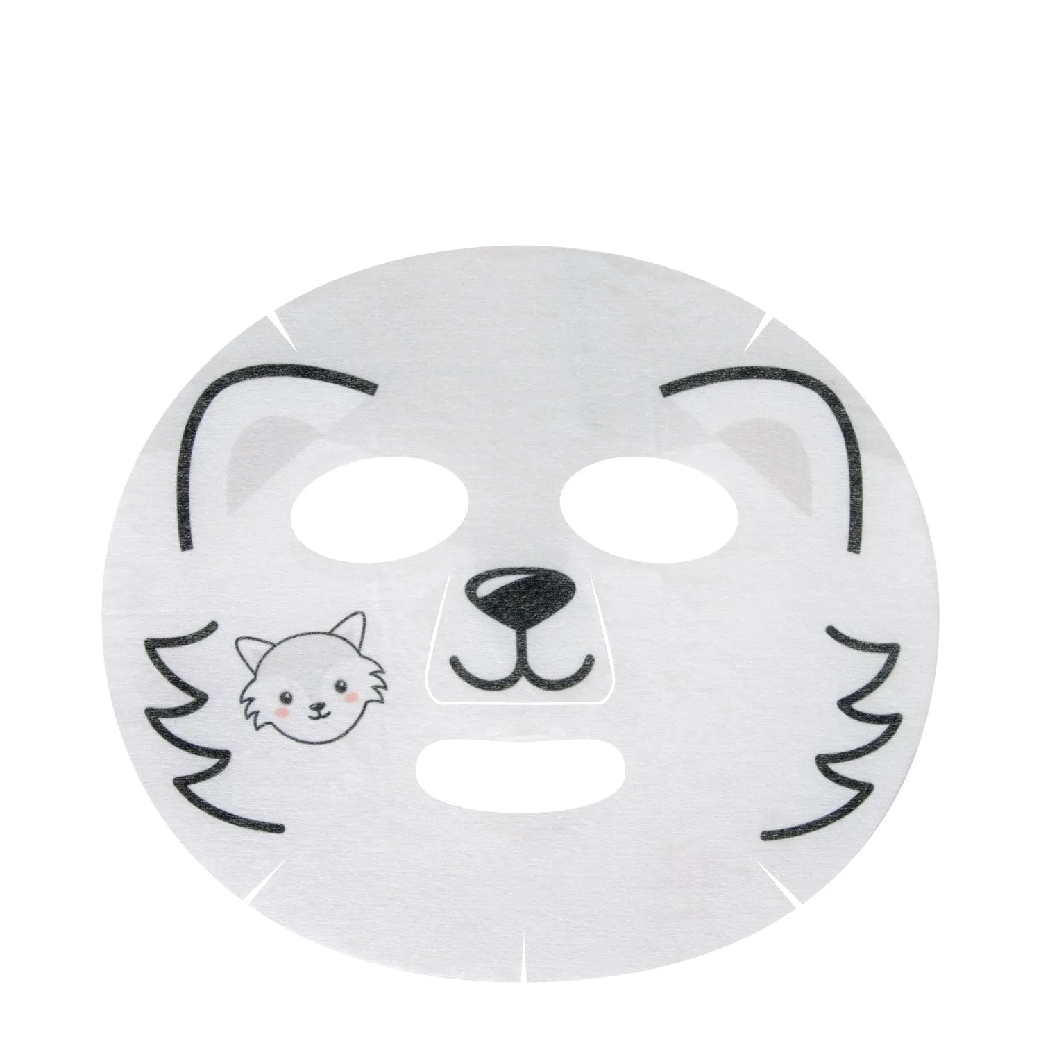 Chill Out, Skin! Animated Arctic Fox Face Mask - Hydrating & Cooling Glacial Water (Set of 12)