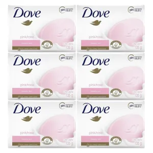 Dove Pink Rosa Soap 135g × 6 Pcs