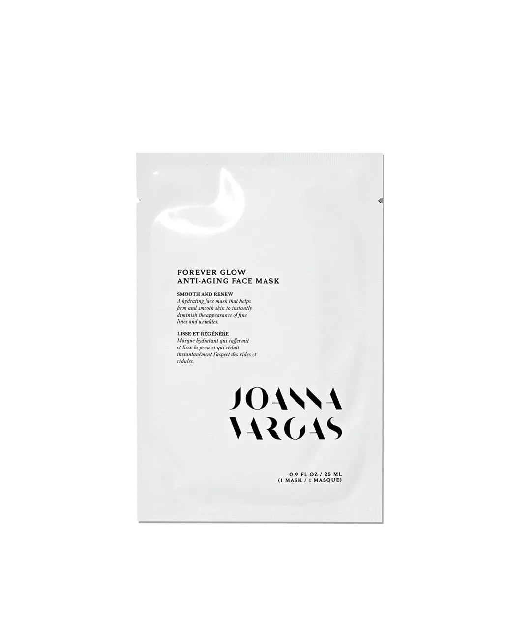 Forever Glow Anti-Aging Face Mask - Reduces Fine Lines and Wrinkles for Youthful Radiance - 1 Sheet, 0.9 FL OZ / 25 ML - Joanna Vargas