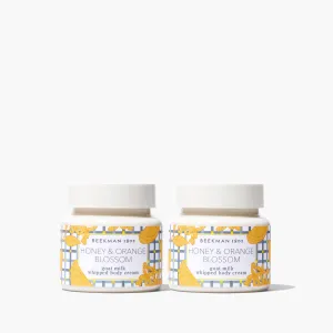 Honey & Orange Blossom Whipped Body Cream Set of 2