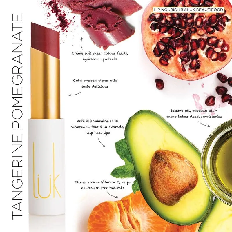 Luk Beautifood Lip Nourish - Tangerine Pomegranate (3g)