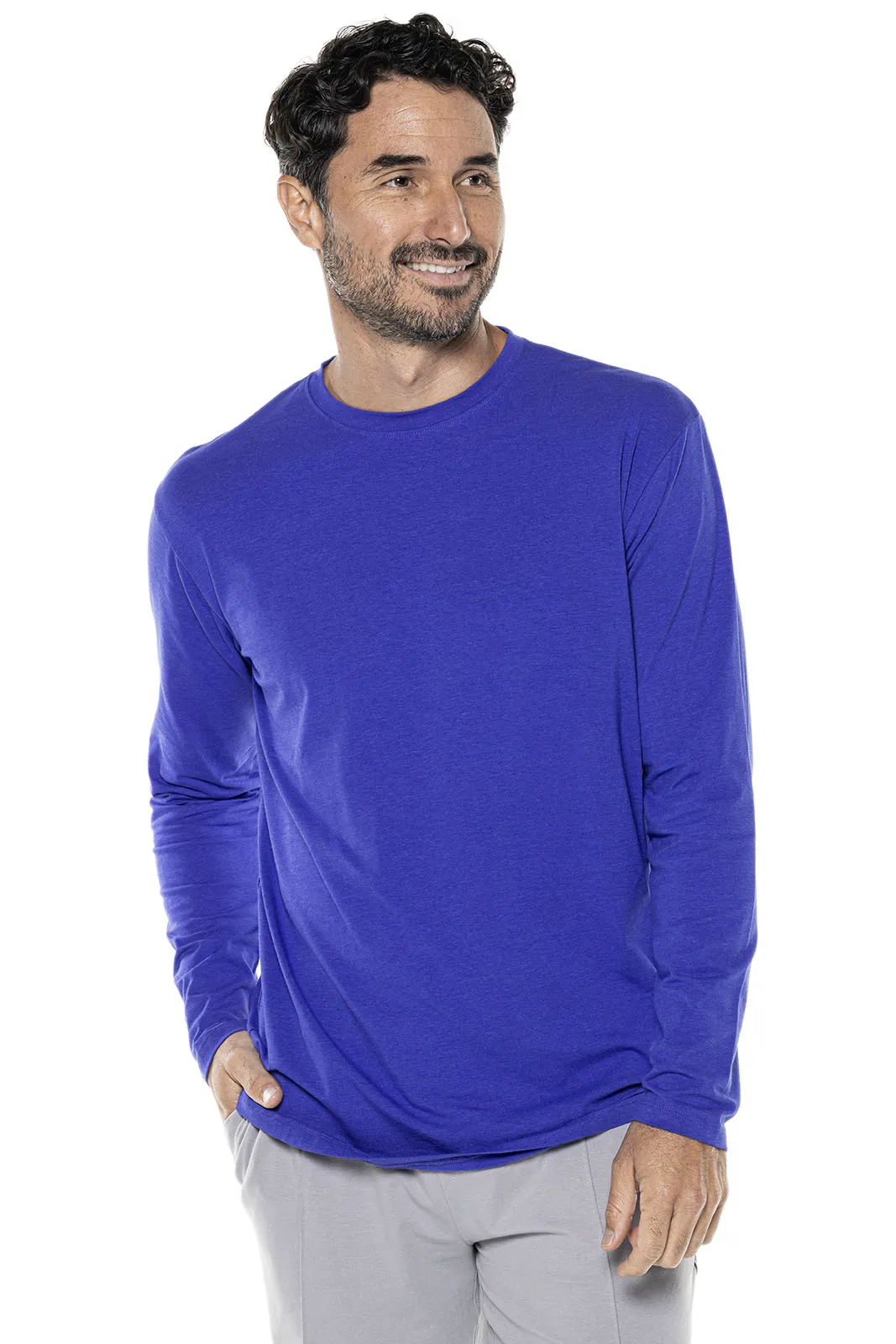 Men's Morada Everyday Long Sleeve T-Shirt  |  Baja Blue