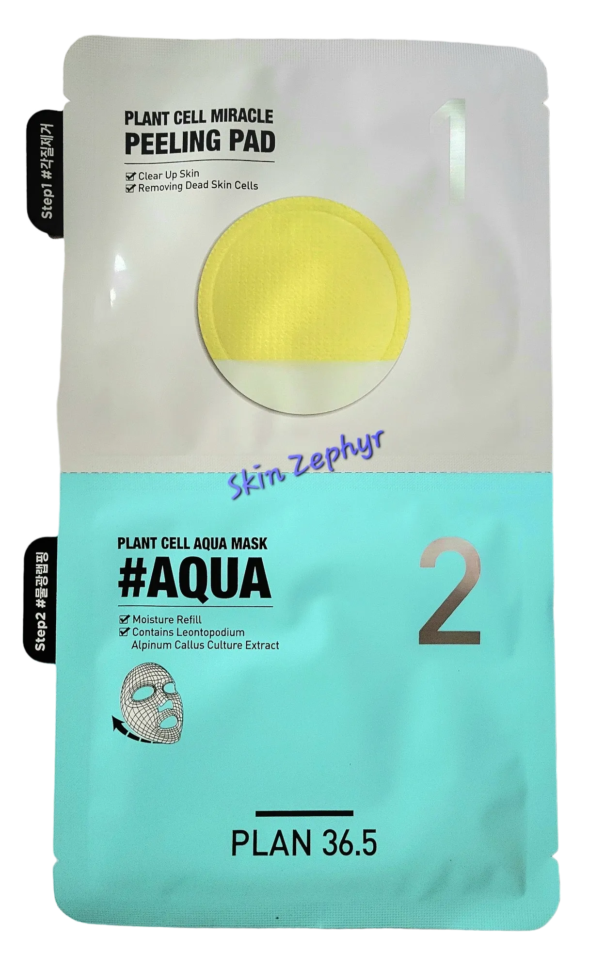 Plan 36.5 Plant Cell 2-Step Aqua Mask