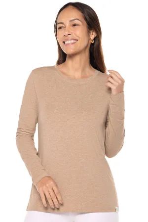 Women's Morada Everyday Long Sleeve T-Shirt | Dark Taupe Heather