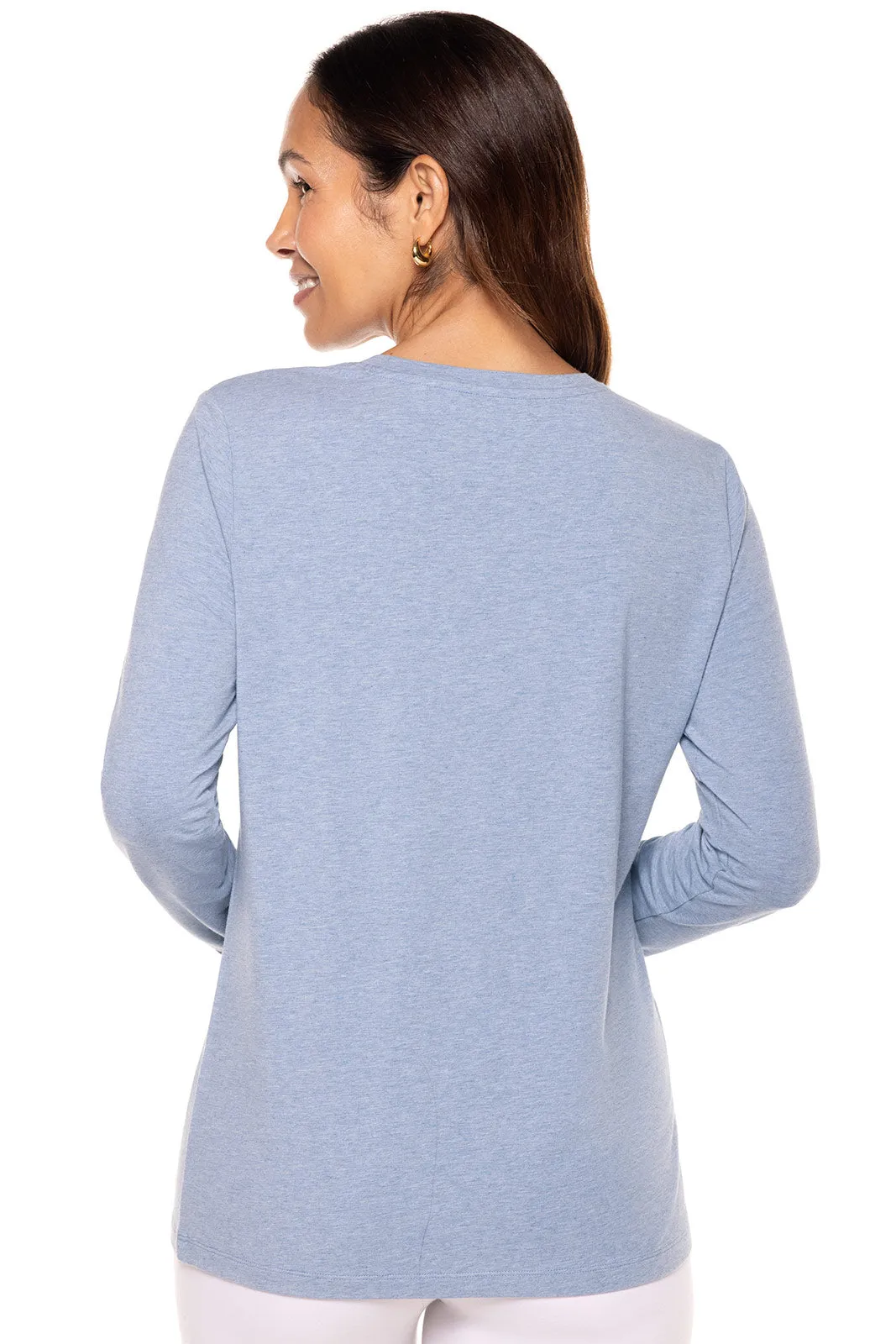 Women's Morada Everyday Long Sleeve T-Shirt | Light Blue Heather