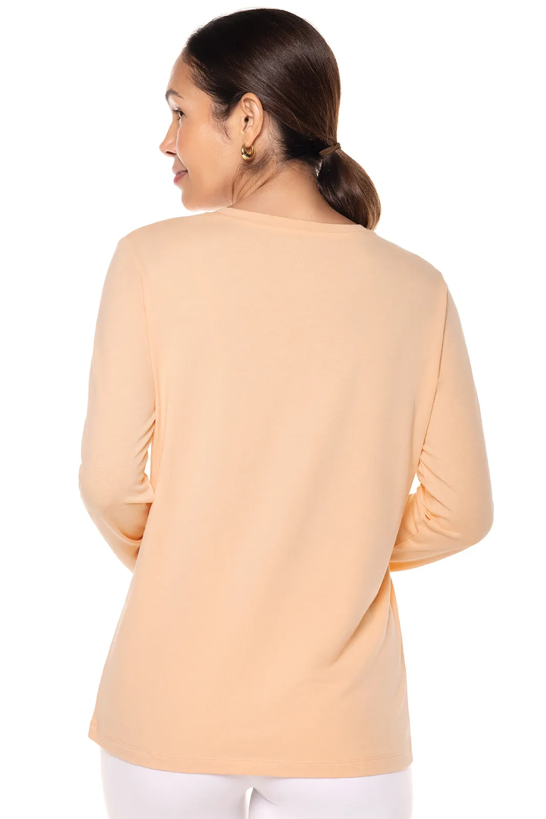 Women's Morada Everyday Long Sleeve T-Shirt | Peach Fuzz