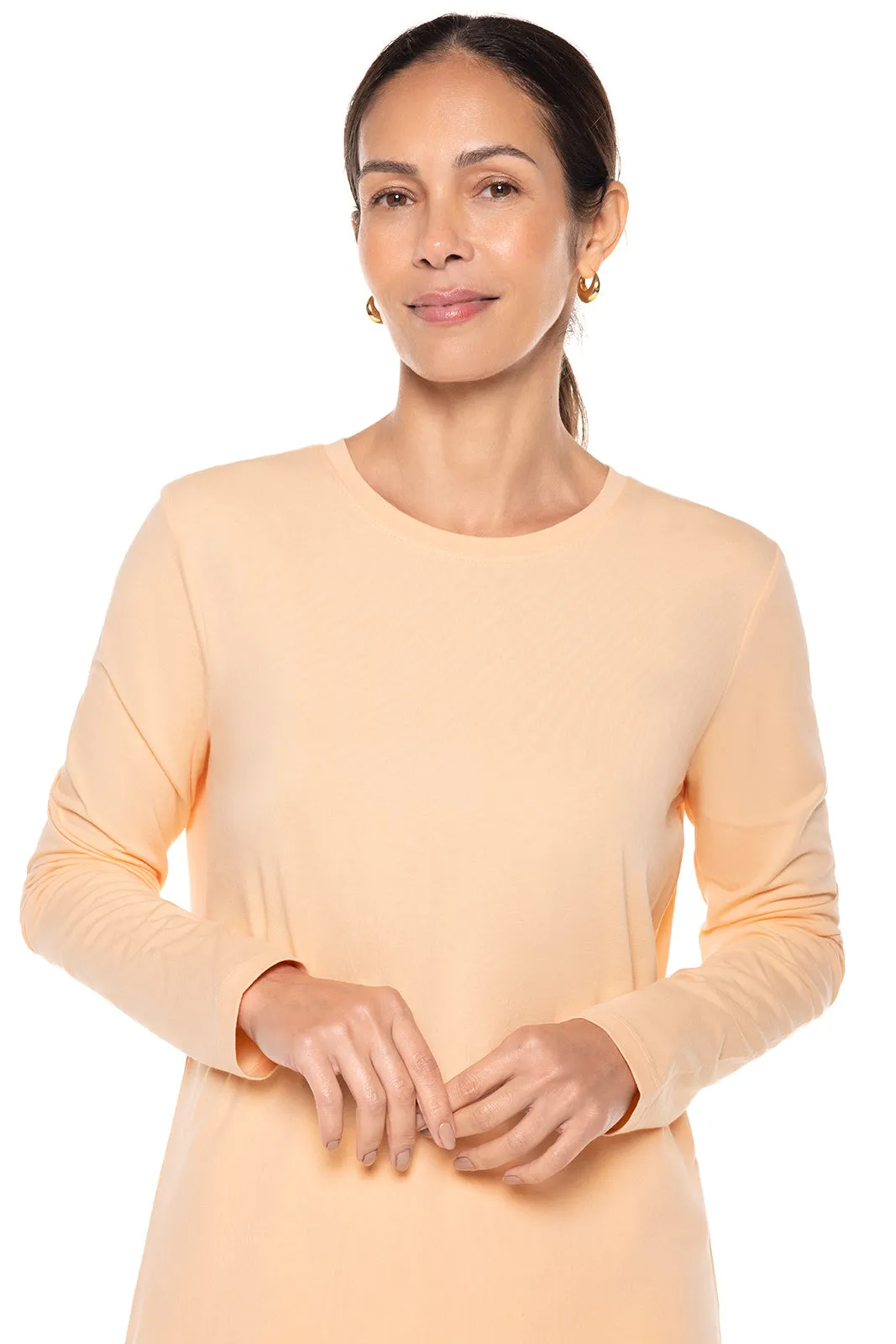 Women's Morada Everyday Long Sleeve T-Shirt | Peach Fuzz